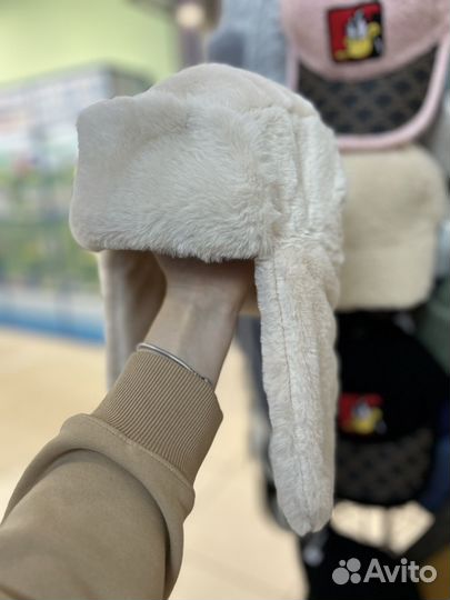 Шапка ушанка женская