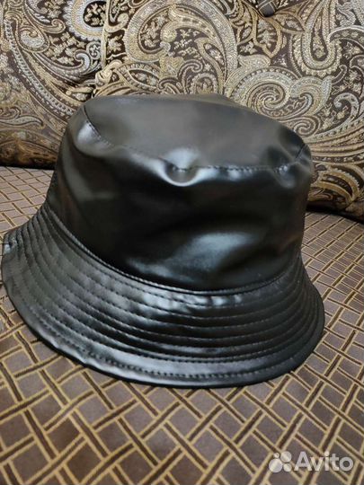 Панама женская кожаная