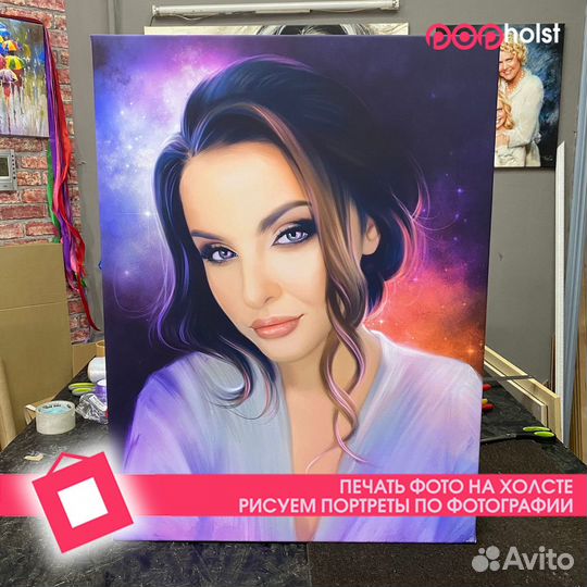 Фото на холсте, портрет по фото в Саранске