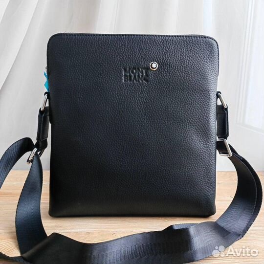 Сумка планшет мужская кожаная Mont Blanc