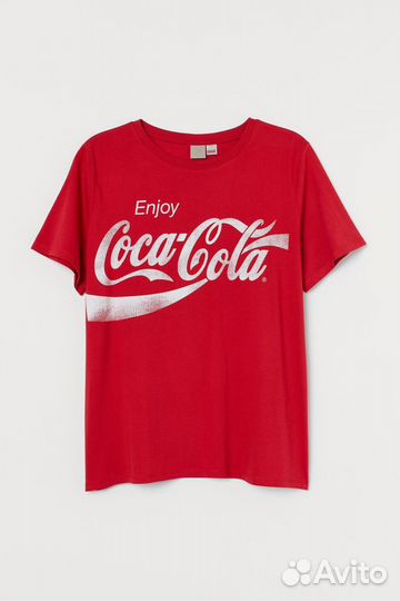 Красная футболка Coca Cola H&M