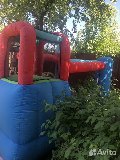 Батут с горкой Happy hop Замок