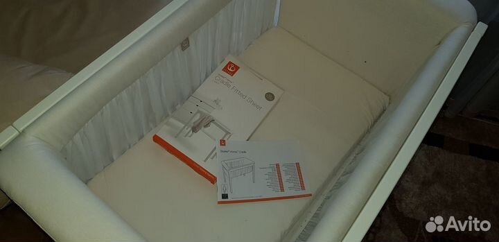 Колыбелька Stokke Home Cradle (белая) + аксессуары