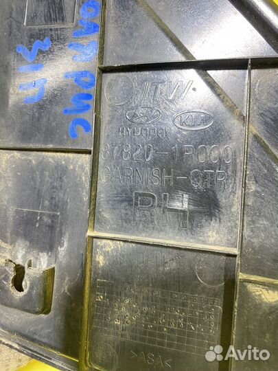 Накладка крыла задняя правая Hyundai Solaris