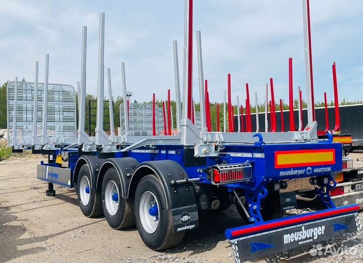 Полуприцеп лесовоз (сортиментовоз) Meusburger Новтрак MNSH-345, 2023