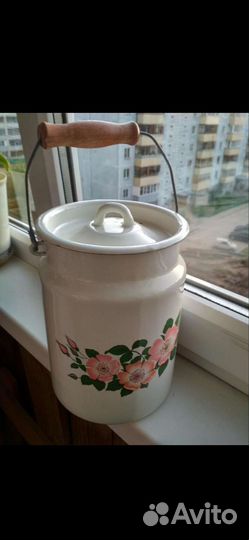 Таз эмалированный, бидон СССР