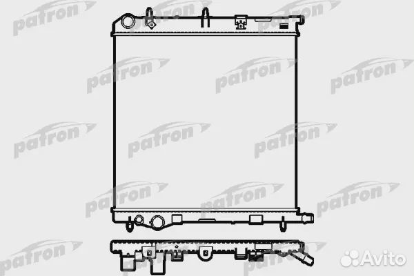 Радиатор автомобильный citroen C2 1.1/1.4/1.6/1.6VTS, 03, peugeot 207 1.4/1.4 16V/1.6 16V, 06