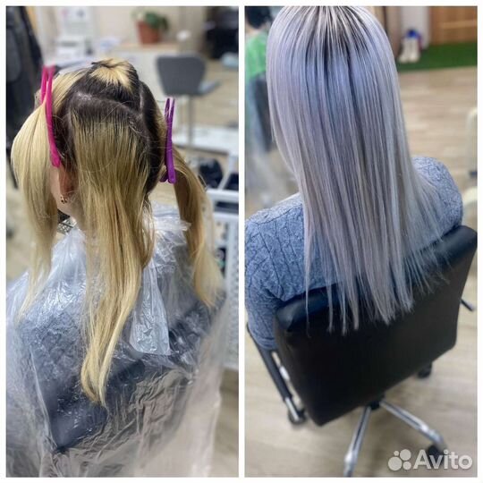 Окрашивание волос любой сложности и технике