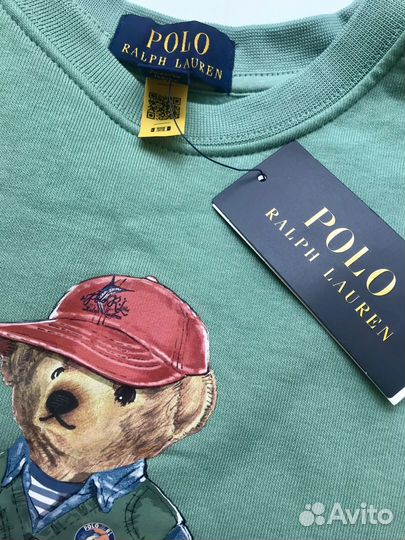 Ralph lauren свитшот футболка polo bear оригинал