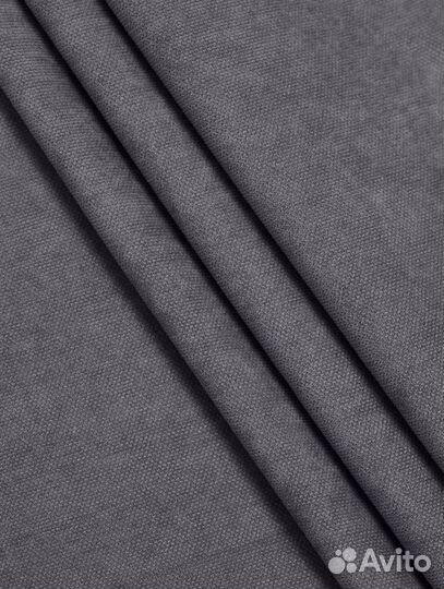 Шторы плотные темно-серые 2 шт