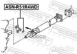 Крестовина карданной передачи asnr51R4WD Febest