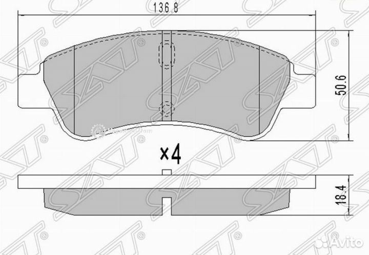Колодки передние Peugeot Partner ST425341