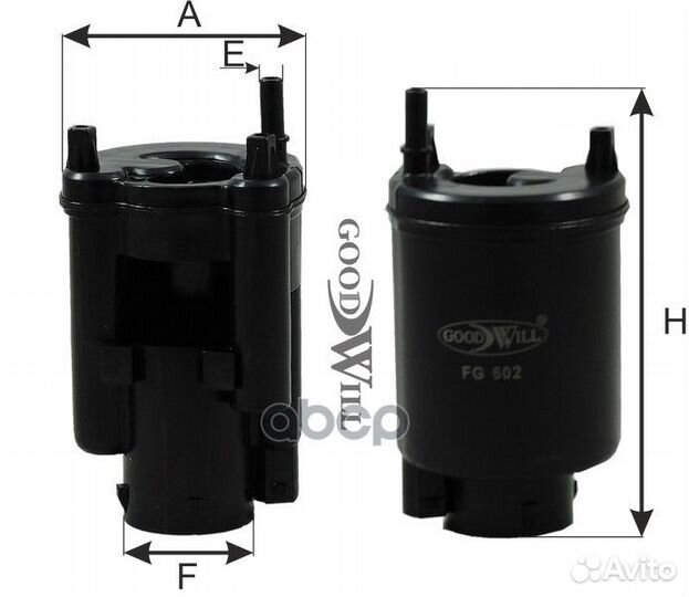 Фильтр топливный hyndai,KIA FG602LL Goodwill
