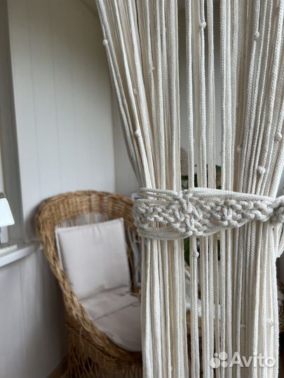 Шторка макраме