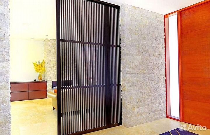 Реечная раздвижная дверь