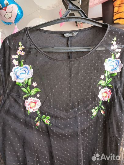 Черное платье в пол Shein