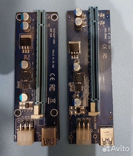 Разветвитель pci-e x1 to 4 usb 3.0,Райзер 009s plu