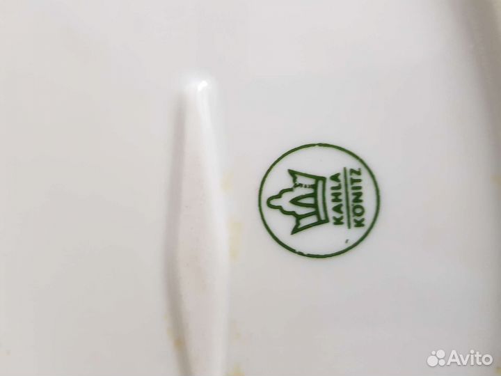 Тарелка овальная, фарфор Kahla-Konitz, СССР, ГДР