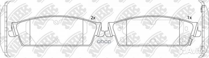 Колодки тормозные cadilac/chevrolet escalade/TA