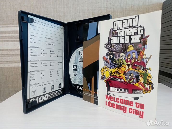 GTA Grand Theft Auto PS2 Лицензия PAL