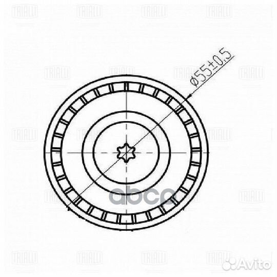 Ролик привод. ремня для а/м BMW 1 F20 (11) 1.6