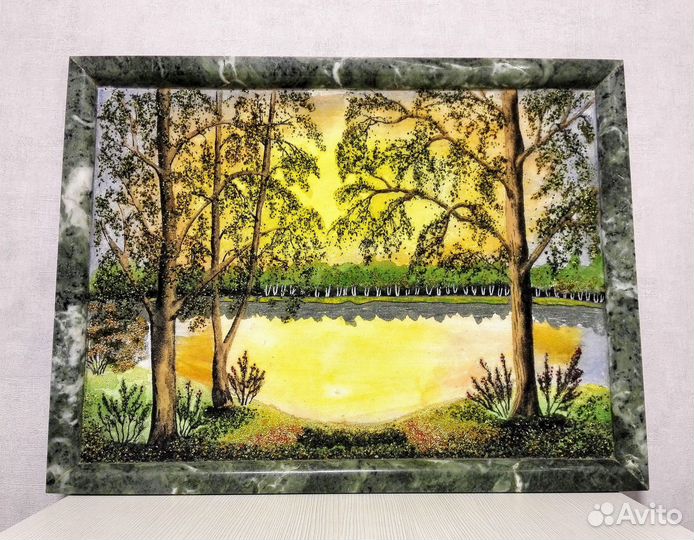 Картина Панно из Натурального Камня СССР 600х450