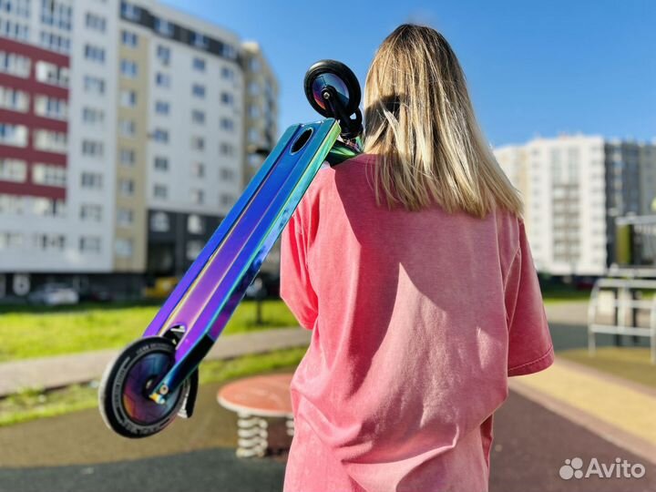 Самокат для тюрков jdrz жёлтые грипсы