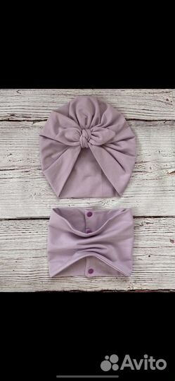 Шапка тюрбан для девочки