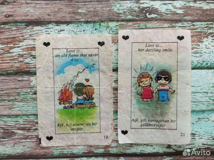 Вкладыши love is 1 серия, 2 серия(мелкий шрифт)