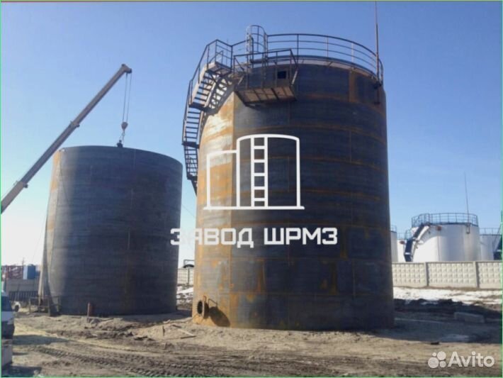 Резервуар вертикальный стальной 700 кубов