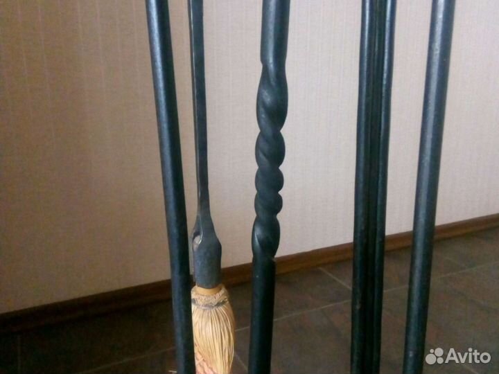 Каминный набор, дровница, каминное зеркало