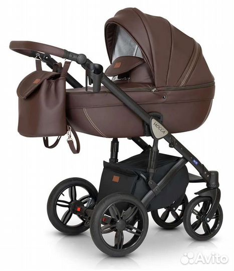 Verdi Mocca (3 в 1) коляска 3 в 1 в экокоже