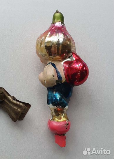 Елочные игрушки на прищепках СССР