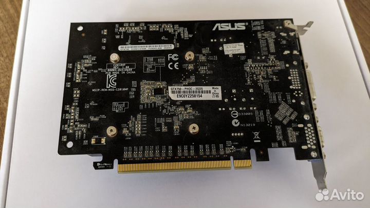 Видеокарта asus geforce GTX 750 2Gb