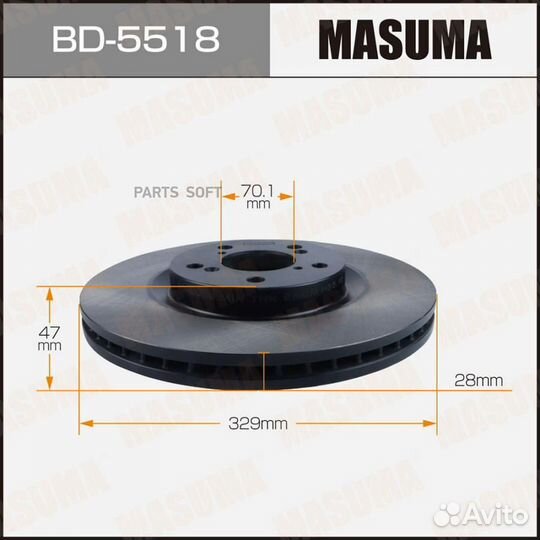 Masuma BD-5518 Диск тормозной