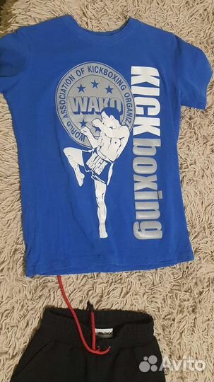 Брюки спортивные детские кикбоксинг (7-9 лет) +фут