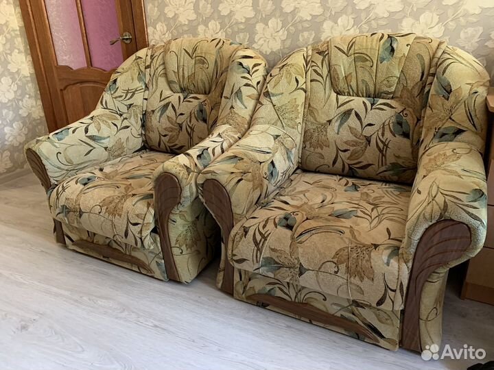 Комплект мебели диван и два кресла-кровати
