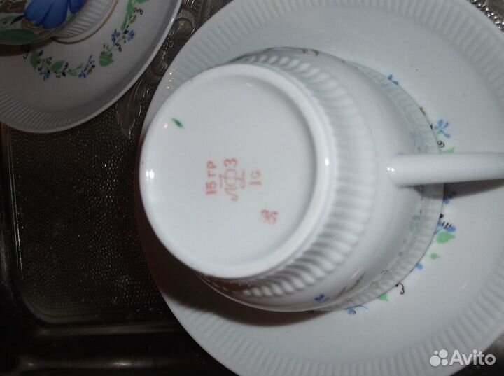 Чайные пары фарфор лфз 1 сорт