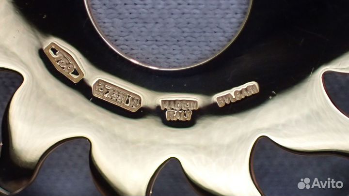 Золотой кулон Bvlgari Tondo Sun