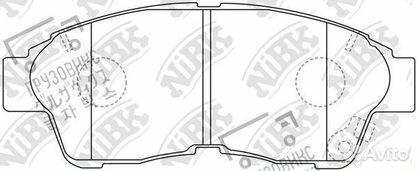 Тормозные колодки дисковые, NiBK (Япония) PN1322