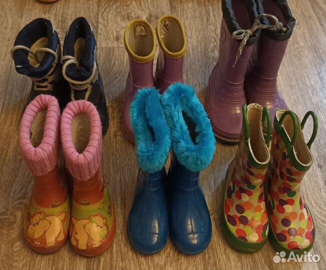 Резиновые сапоги 21-25 размеры