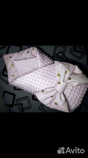 Конверт-одеяло на выписку для девочки (новый)