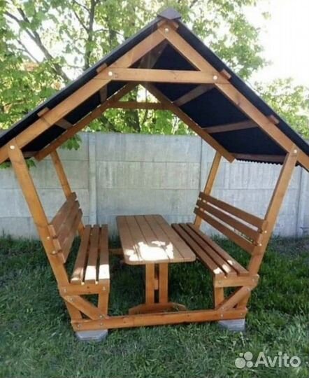 Дачные беседки деревянные