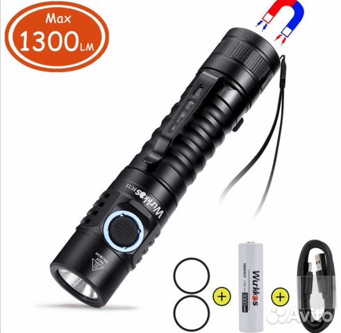 Фонарик карманный светодиодный Wurkkos FC11 1300lm