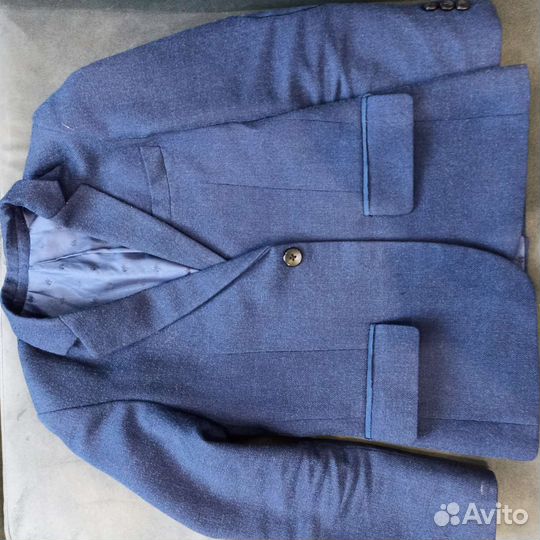 Пиджак синий школьный