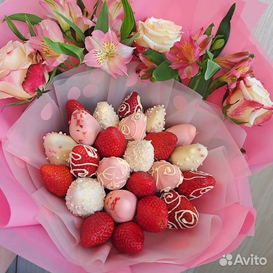 Вкусные подарки букеты