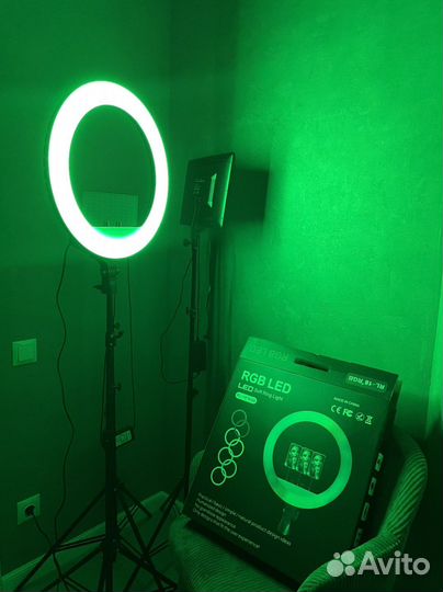 Кольцевая лампа 45 см RL-18 RGB