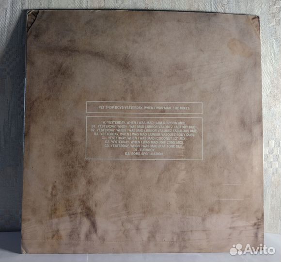 Pet Shop Boys Yesterday When I Was Mad UK 1994 NM