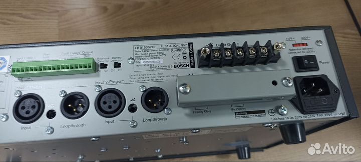 Bosch plena mixer amplifier lbb 1935/20