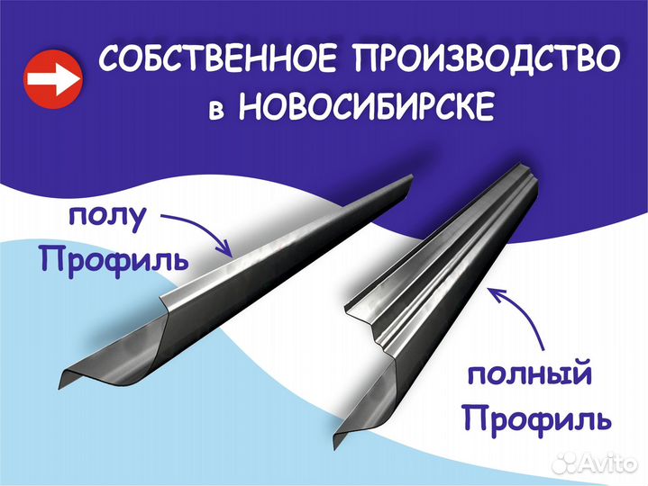 Пороги и арки ремонтные Toyota Corolla Fielder E12